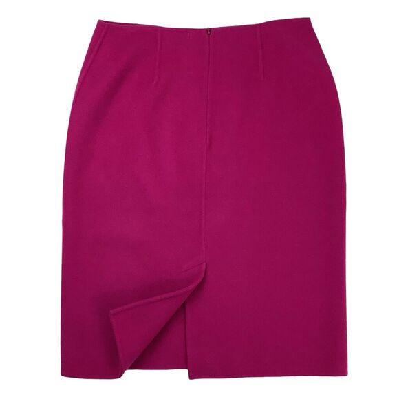 Talbots Hot Pink Wool Blend Straight Pencil Skirt Women's 4 Career Work Dress - Picture 3 of 12